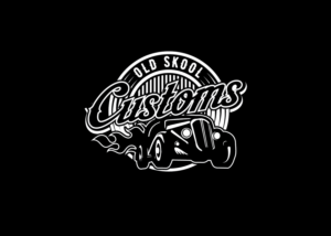 Old Skool Customs | Logo Design by Mandy Illustrator