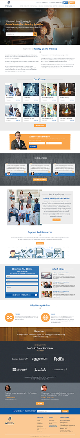 Australian Online Training Organisation needs a Website Design | Web-Design von RupalTechno