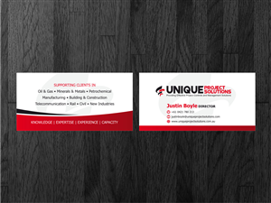 Business Card Design by Atvento Graphics for Unique Project Solutions | Design #2337097