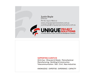 Business Card Design by samay9 for Unique Project Solutions | Design #2324412