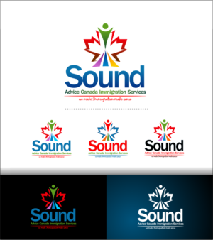 Sound or Sound Advice Canada Immigration Services | Logo and Business Card Design by *mary