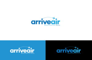 Arrive Air Logo (Air Charter Company) | Logo Design by GLDesigns