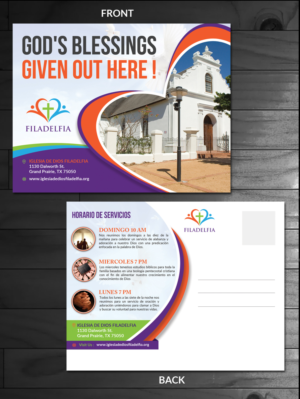 Church needs an introductory/informative postcard | Postkarten-Design von innovative earth