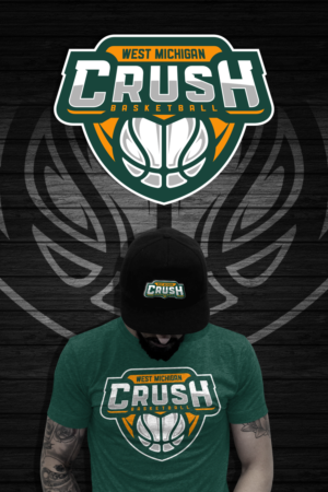 Crush (or West Michigan Crush) (or Crush Basketball) (or WMC Basketball) | Logo Design by D.an