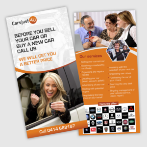 DL Flyer for vehicle buying/selling service and advice business | Flyer-Design von D Creative