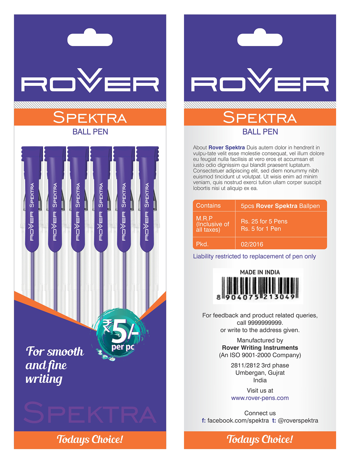 Packaging Design by D Creative for Rover Writing Instruments | Design #11802822