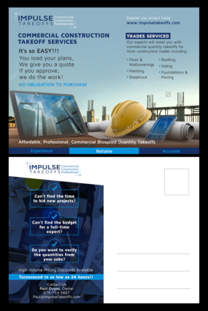 Postcard for Construction Industry | Postcard Design by D Creative