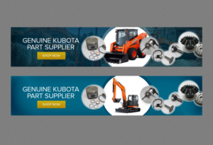 Agricultural & Construction Machinery Parts Company Website Needs a Banner | Banner-Design von Laurra