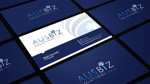 Business Card Design by AZ for AusBiz Solutions.com.au | Design: #2353980