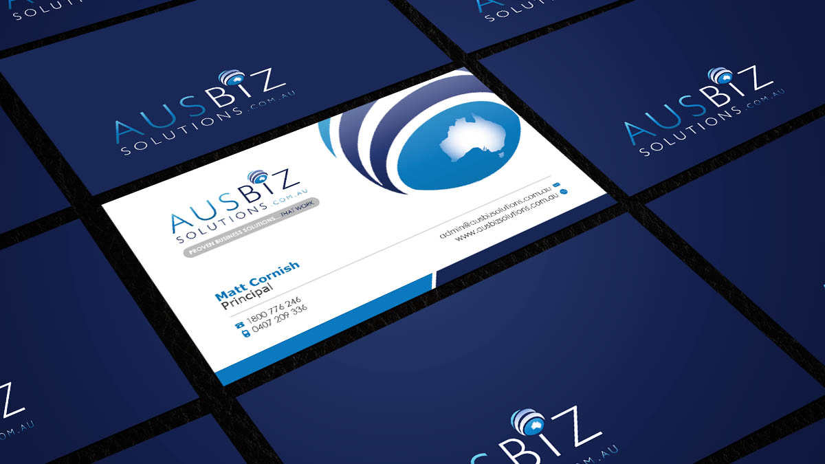 Business Card Design by AZ for AusBiz Solutions.com.au | Design #2356066