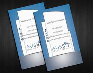 Business Card Design by  Sasko Kmetovich for AusBiz Solutions.com.au | Design #2363050