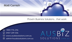 Proven Business Solutions... that work! | Business Card Design by MicroZ