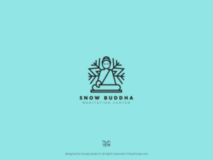 Snow Buddha Meditation Center | Logo Design by k.apor