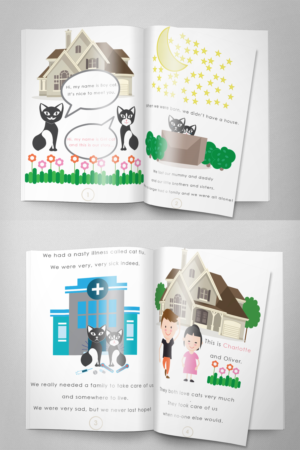 Looking for illustrator for boy cat and girl cat's children's book! Fun project! | Illustration-Design von Zane_Graph_Design