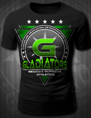 Georgia Supreme Athletics (GSA) Gladiators - T Shirt Design  | T-Shirt-Design von Jonya