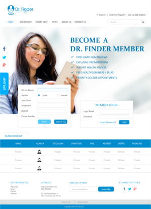 Dr. Finder needs a design for its website! | Web Design by Sketsa Media