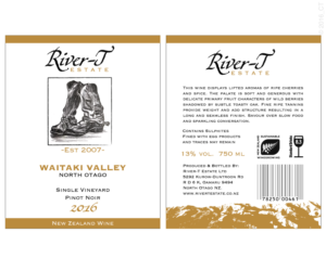 WINE LABEL for River-T Estate. | Aufkleber-Design von conrad design