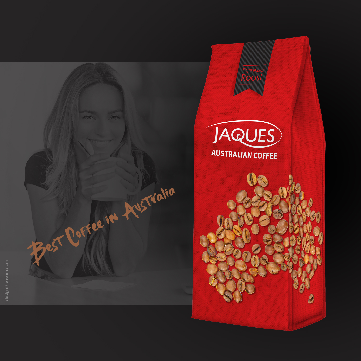 Packaging Design by aayam for Jaques Australian Coffee | Design #12053004