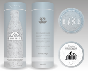 Packaging Design for SWOTTLE Premium Insulated Bottle | Packaging Design by Garth Jones