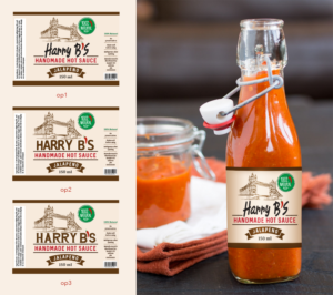 Harry B's             handmade hot sauce | Label Design by ravi_k5