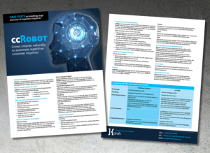 Brochure for Artificial Intelligence software product | Broschüren-Design von andrew3344