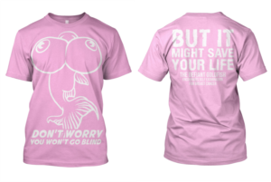 Breast Cancer Awareness Goldfish T-shirt Design | T-Shirt-Design von theodorusdick14