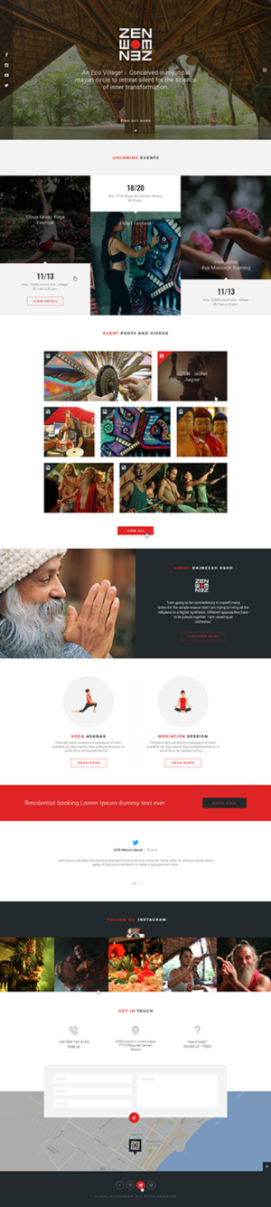 meditation/yoga retreat eco village ashram commune website | Web-Design von Ved Web Services