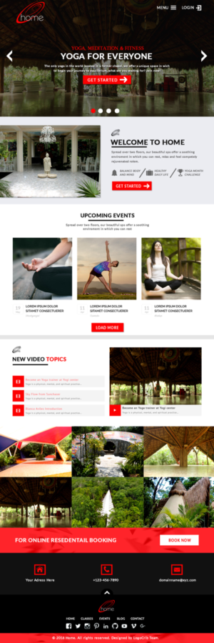 meditation/yoga retreat eco village ashram commune website | Web-Design von bdesigner9