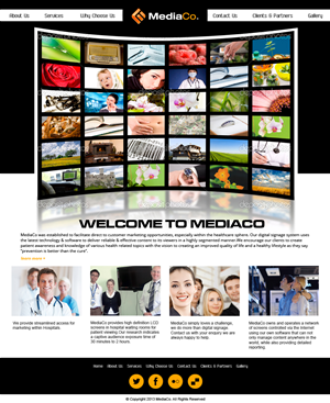 MediaCo webpage - Design only no coding required | Web Design by jeckx2