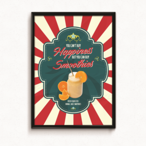 Vintage Carnival Themed, Fresh Food Mashup | Poster Design by Filo F