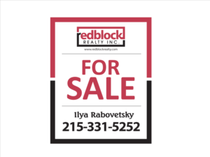 Signage Design by rdeelasian for REDBLOCK Realty Inc. | Design #12267740