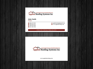 Business Card Design by Sandaruwan for Applied Roofing Systems Inc | Design #12167988