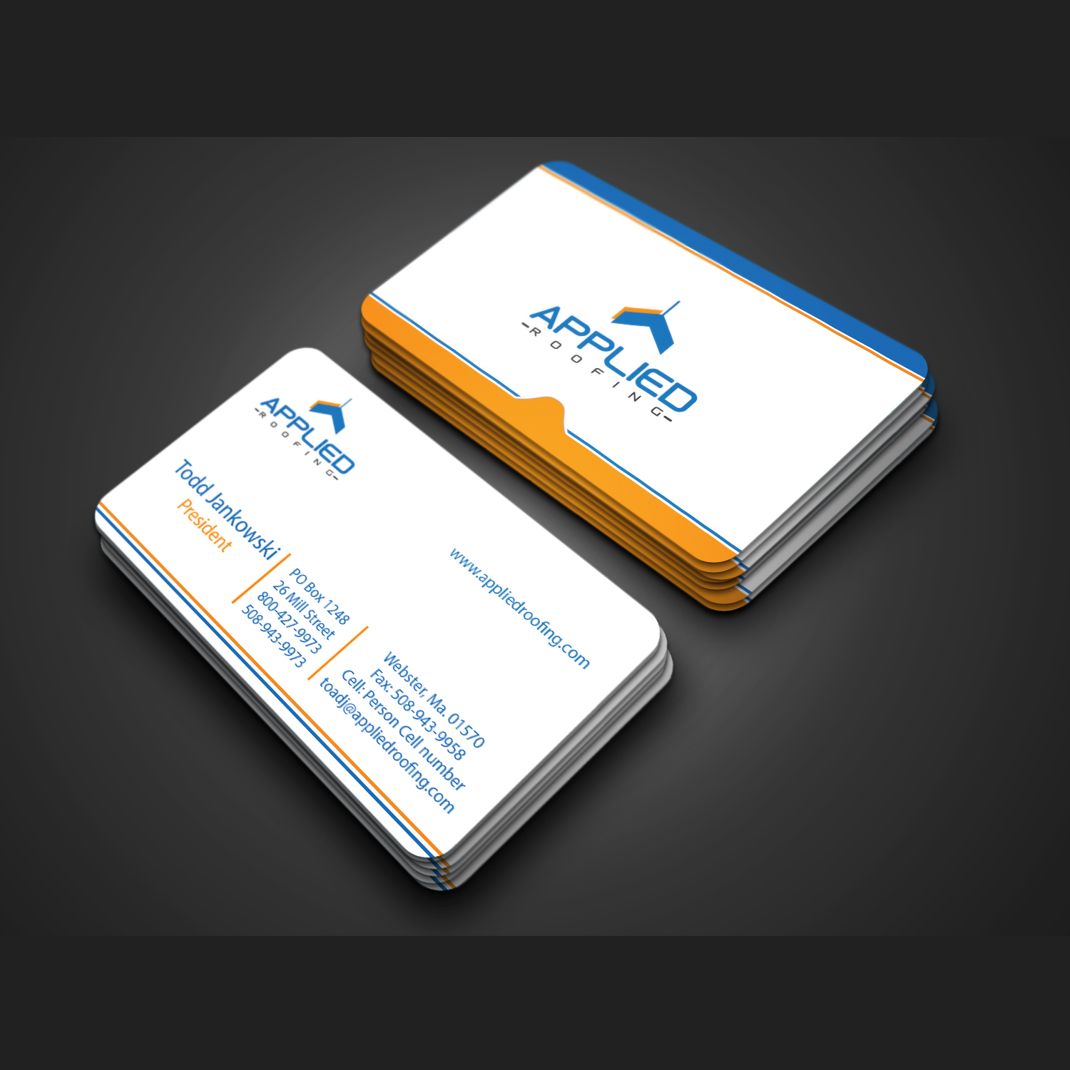 Business Card Design by rafchanjani56 for Applied Roofing Systems Inc | Design #12148274