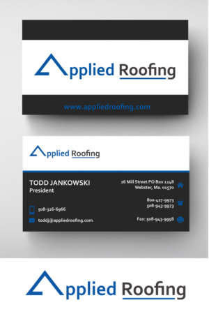 Business Card Design by nina shaw for Applied Roofing Systems Inc | Design #12188181