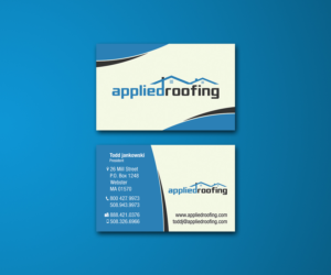 Business Card Design by netbill00 for Applied Roofing Systems Inc | Design #12200662