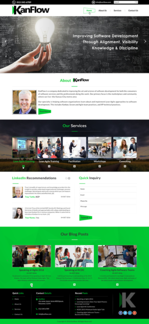 KanFlow Agile Coaching Website | WordPress-Design von Sbss