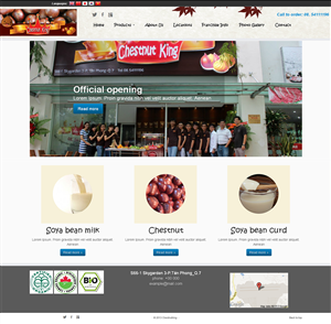 Chestnutking.com, vietnam local business need a webpage design | Web-Design von Adylhere