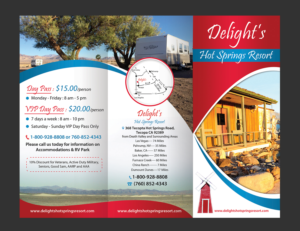 Brochure Design Project TRI FOLD  for Hot Springs close to Death Valley | Brochure Design by aspiremedia