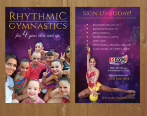 4x6 2 sided Rhythmic Gymnastics flier | Flyer Design by MNM