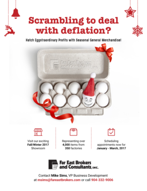 Fight Deflation with Seasonal General Merchandise - Far East Brokers & Consultants, Inc. | Advertisement Design by artexalt