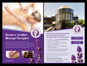 Hands on Healing Institute (Massage School) Flyer Advertisment | Flyer Design by D Creative