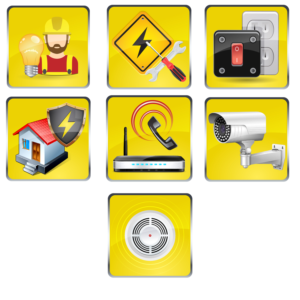 Custom Electrician Icons for Mega Menu on a New Website | Icon Design by TTK