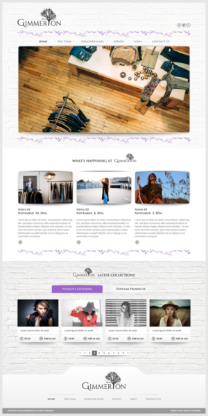 Create a Shopify weblayout for Gimmerton Fashion Boutique | Web-Design von -Marc-