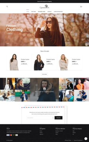 Create a Shopify weblayout for Gimmerton Fashion Boutique | Web-Design von nzdesigners