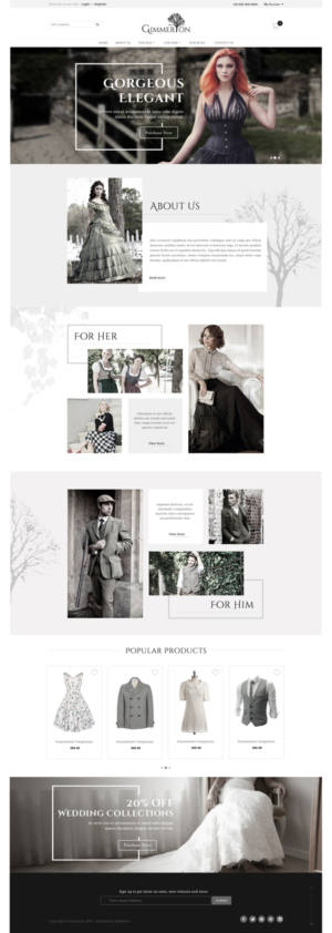 Create a Shopify weblayout for Gimmerton Fashion Boutique | Web-Design von Da Miracle