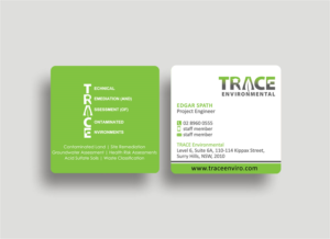 TRACE Environmental needs an upgrade to its current business cards design | Business Card Design by Designs 2019