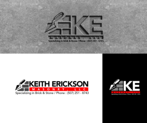 Logo Design by PsyPen for Keith Erickson Masonry, LLC | Design #12806604