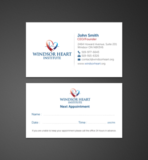 Stationery Design by chandrayaan.creative for Windsor Heart Institute | Design #12815469