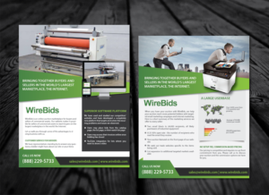 One-page brochure for online auction company | Brochure Design by alex989