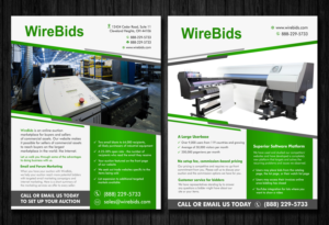 One-page brochure for online auction company | Brochure Design by ecorokerz